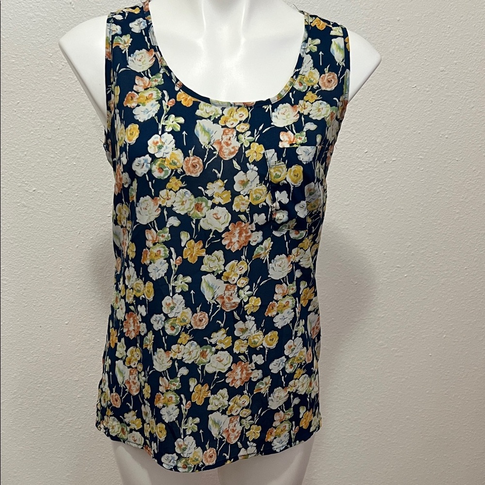 Romy Colorful Floral Top Sz S